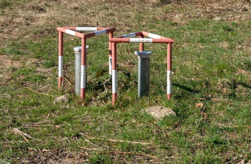 Grundwassermessstellen mit Stahlschutzrohr